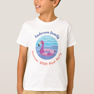 Personalized Swimming pool Party  T-Shirt
