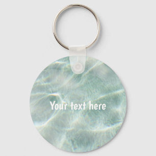 Personalized Swimming Pool Water  Keychain