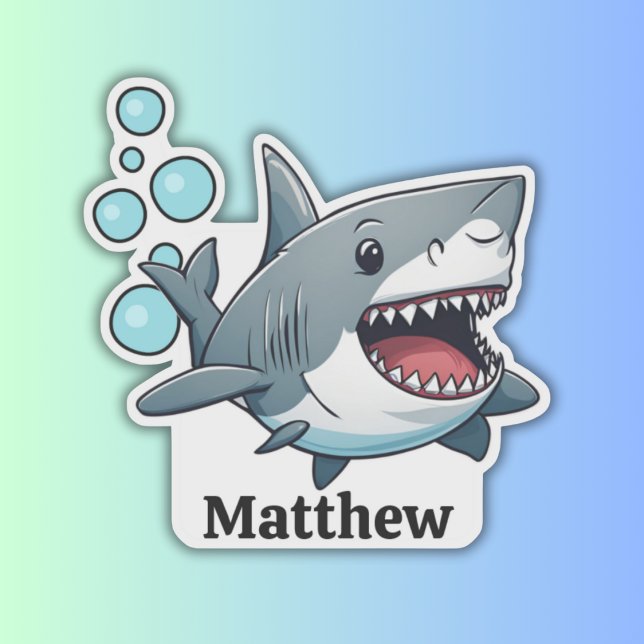 Personalized Swimming Shark Waterproof  (Creator Uploaded)