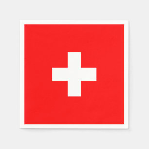 Personalized Switzerland Flag Schweiz Swiss Europe Napkin