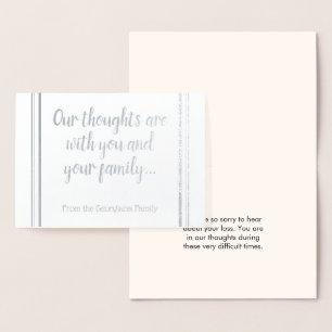 Personalized Sympathy Card