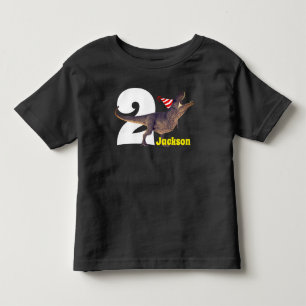Personalized T-Rex Birthday Party Toddler T-shirt