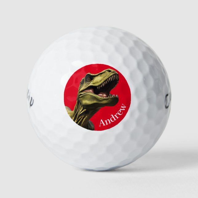 Personalized T.rex Callaway Warbird Golf Balls (Front)