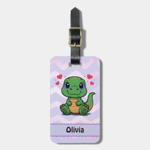 Personalized T-Rex Dinosaur Bag Tag