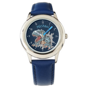 Personalized T-Rex dinosaur kids' watch
