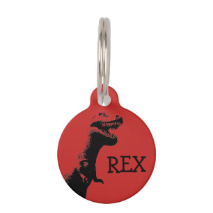 Personalized T-rex Pet Tag