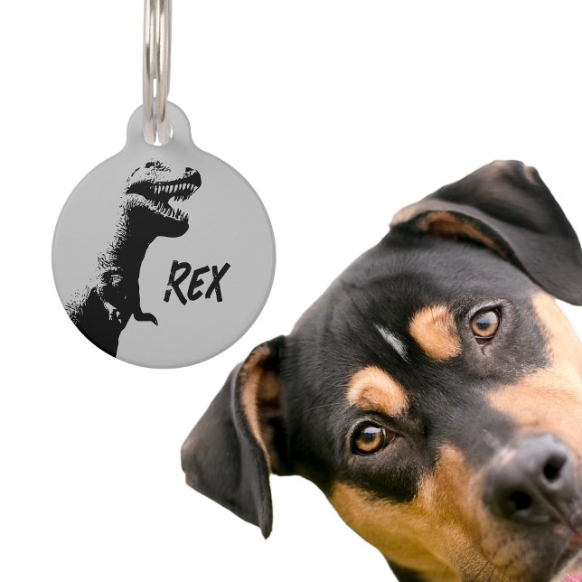 Personalized T-Rex Pet Tag (Creator Uploaded)