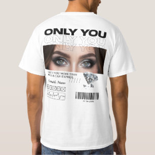 Personalized T-Shirt   Custom Eyes Image & Name 