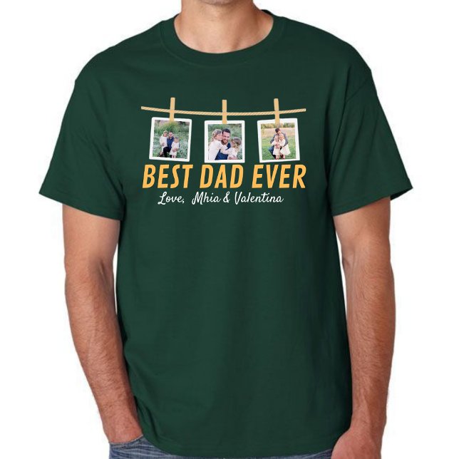 Personalized T-shirt for dad with family photos (Creator Uploaded)