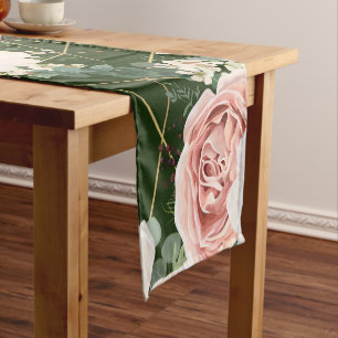 Personalized Table Runner Geometric Garden Hunter