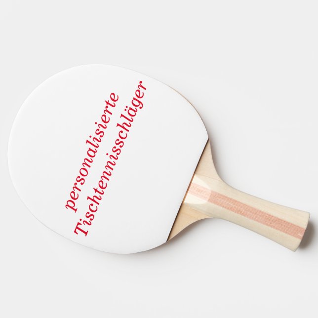 personalized table tennis players ping pong paddle (Side)