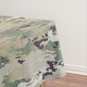 Personalized Tablecloth Army OCP Camo Uniform Camo