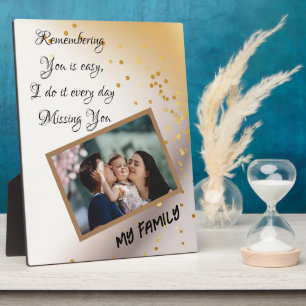 Personalized Tabletop Plaque 8x10 With Easel 