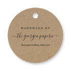 Personalized Tag for Handmade Items