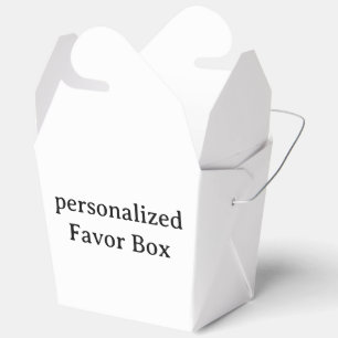 personalized Take Out 3x2.25x3.125 Favor Box
