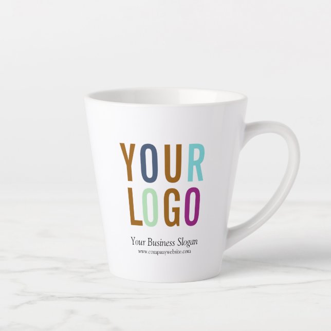 Personalized Tall Latte Mug Custom Logo  (Right)