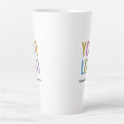 Personalized Tall Latte Mug Custom Logo 17 oz