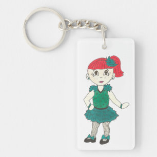 Personalized Tap Dance Teacher Recital Tapdancer Keychain