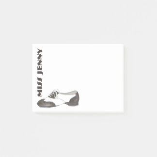Personalized Tap Shoe Dance Studio Teacher Gift Post-it Notes