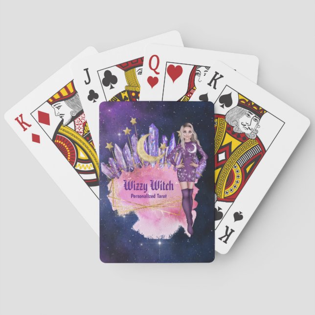Personalized Tarot Cards using Plain Deck Crystals (Back)