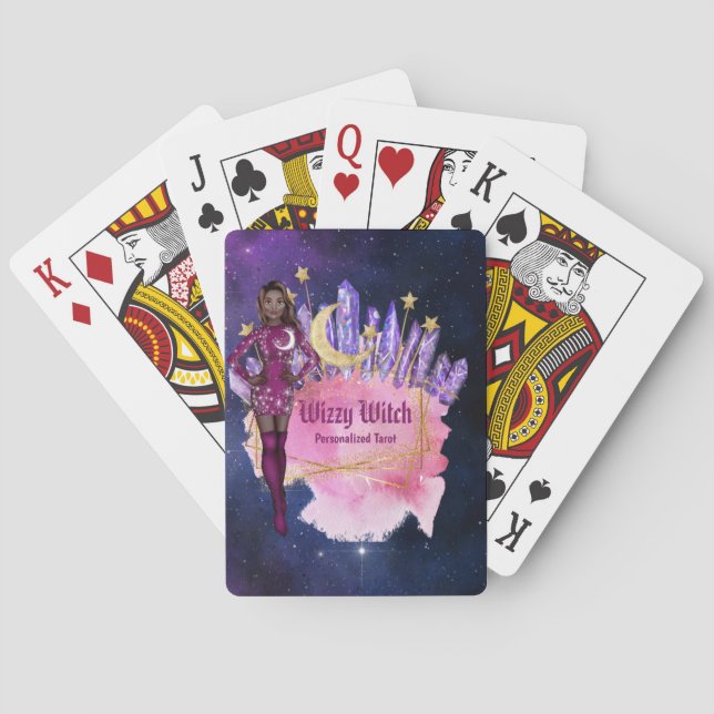 Personalized Tarot Cards using Plain Deck Crystals (Back)