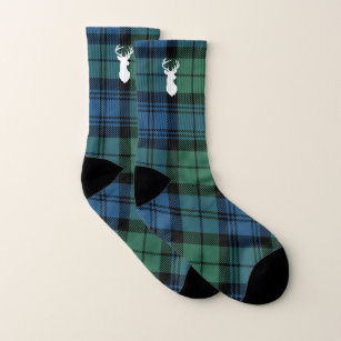Personalized Tartan Christmas Clan Campbell Plaid Socks