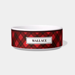 Personalized Tartan Clan Wallace Plaid Pattern Bowl