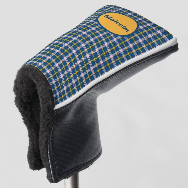 Personalized Tartan Golf Putter Cover (3/4 Front)