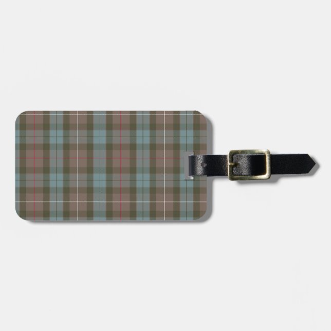 Personalized Tartan Luggage Tag (Front Horizontal)