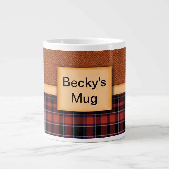 Personalized Tartan Mug (Front)