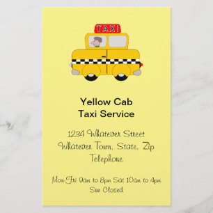 Personalized Taxi Company Flyer