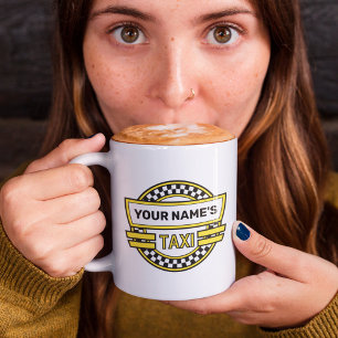 Personalized Taxi Sign Coffee Mug
