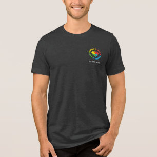 Personalized Teach Love Hope Inspire Autism Tri-Blend Shirt