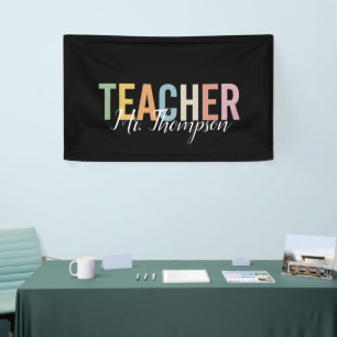 Personalized Teacher Appreciation Back to School  Banner