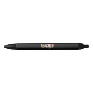 Personalized Teacher Appreciation Back to School  Black Ink Pen