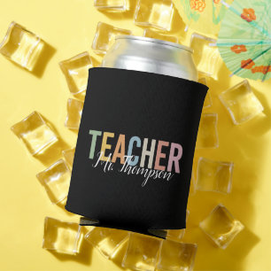 Personalized Teacher Appreciation Back to School Can Cooler