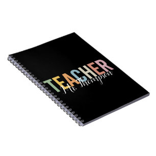 Personalized Teacher Appreciation Back to School  Notebook