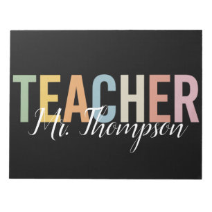 Personalized Teacher Appreciation Back to School  Notepad