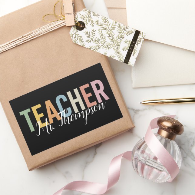Personalized Teacher Appreciation Back to School  Sticker (Gifting)