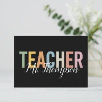 Personalized Teacher Appreciation Back to School