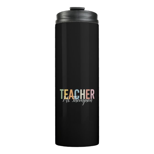 Personalized Teacher Appreciation Back to School  Thermal Tumbler (Front)