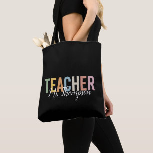 Personalized Teacher Appreciation Back to School  Tote Bag