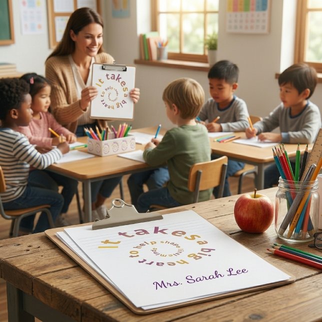 Personalized Teacher Appreciation Clipboard - Spir (Creator Uploaded)