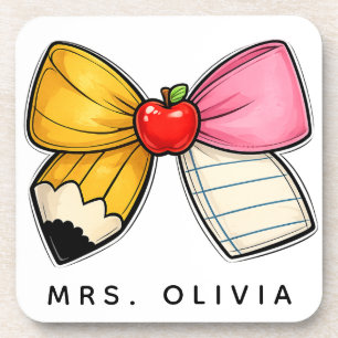 Personalized Teacher Appreciation Custom Teacher Coaster