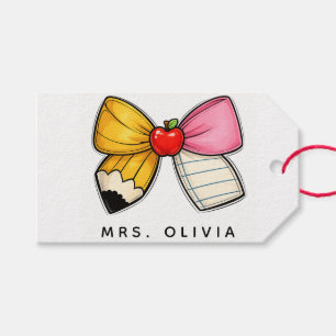 Personalized Teacher Appreciation Custom Teacher Gift Tags