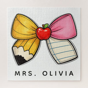Personalized Teacher Appreciation Custom Teacher Jigsaw Puzzle