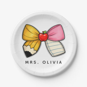 Personalized Teacher Appreciation Custom Teacher Paper Plate