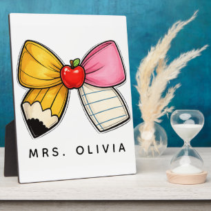 Personalized Teacher Appreciation Custom Teacher Plaque