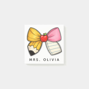 Personalized Teacher Appreciation Custom Teacher Post-it Notes