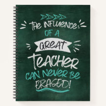 Personalized Teacher Appreciation Spiral Notebook